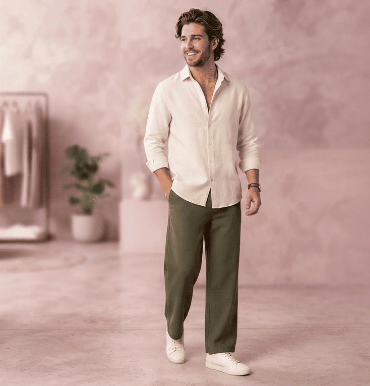 hombre modelando shoppingitme