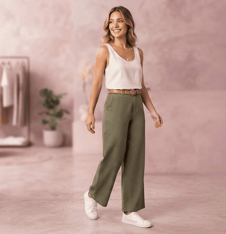 Mujer modelando categoria shoppingitme